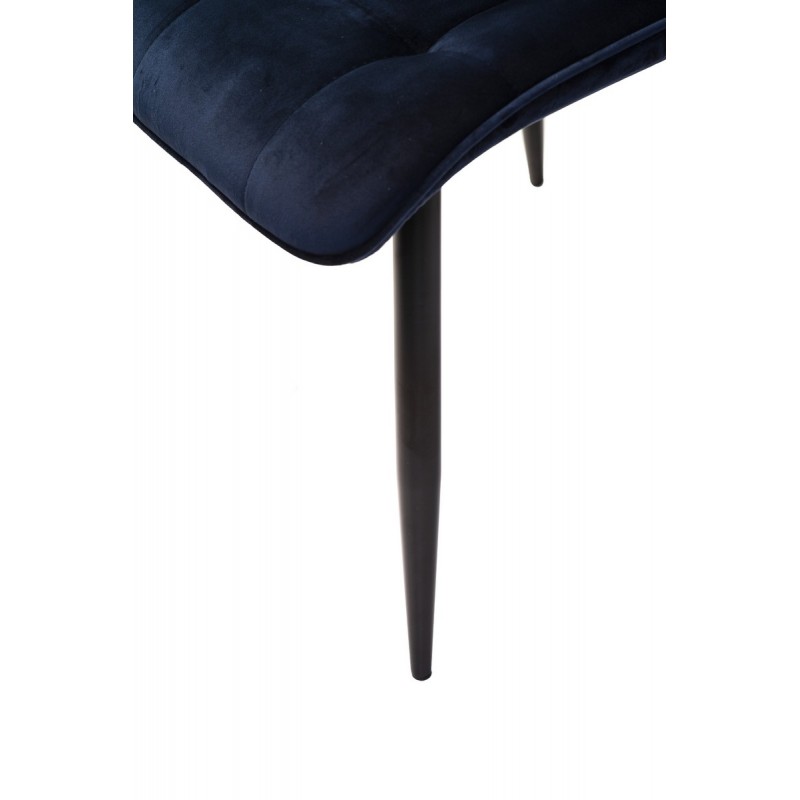 Стілець N-46 чорнильно-синій + чорний Vetro Mebel