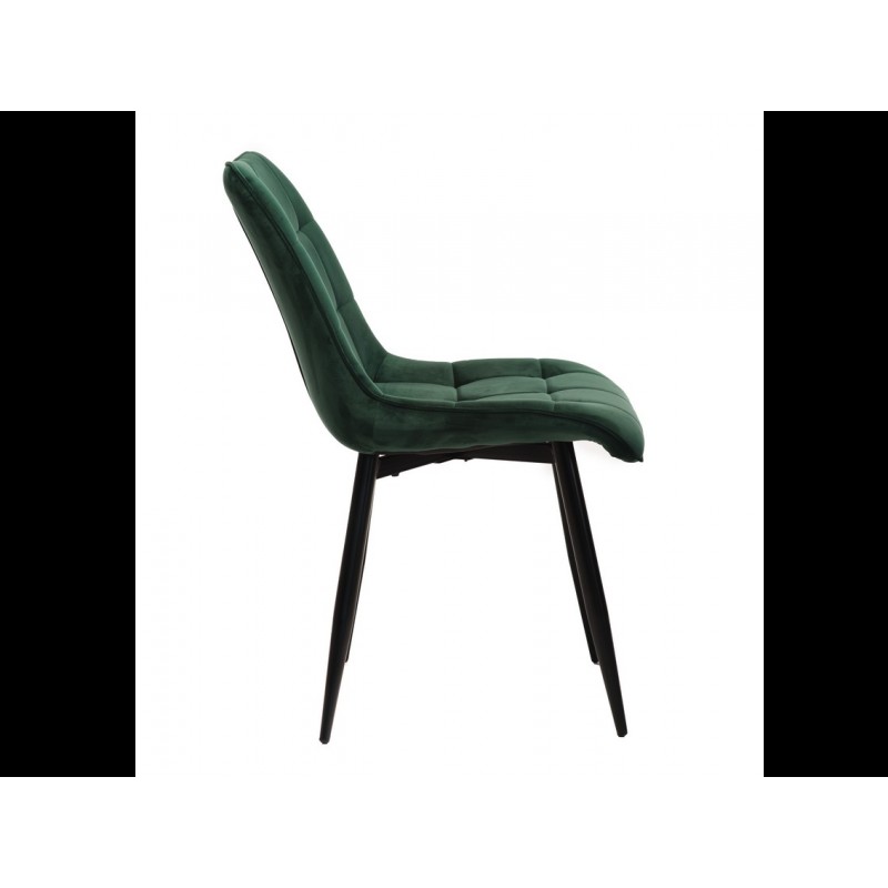 Стілець N-46 смарагдовий + чорний Vetro Mebel