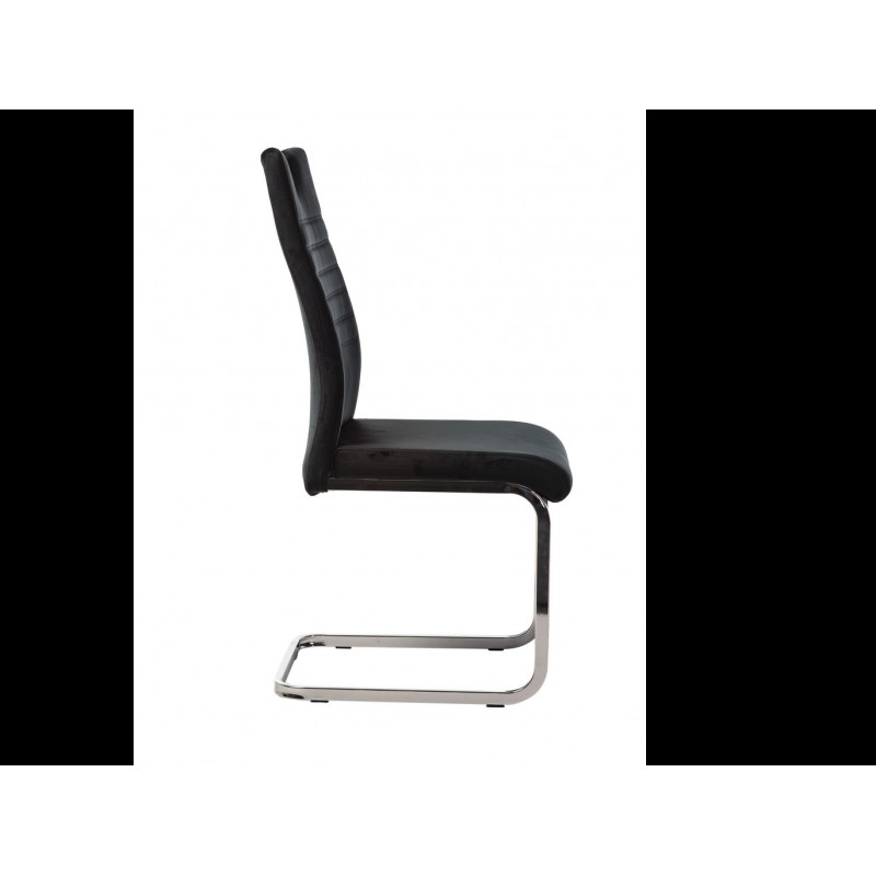 Стілець S-120 чорний велюр Vetro Mebel