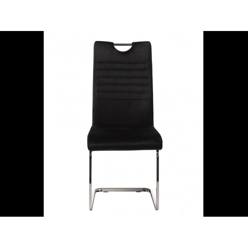 Стілець S-120 чорний велюр Vetro Mebel