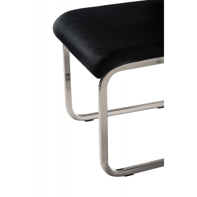 Стілець S-120 чорний велюр Vetro Mebel