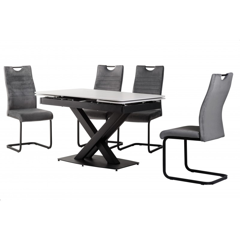 Стілець S-121 сірий + чорний Vetro Mebel