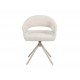 Стілець поворотний R-180 молочна хмара + капучино 
Vetro