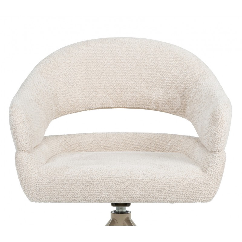 Стілець поворотний R-180 молочна хмара + капучино 
Vetro