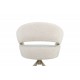 Стілець поворотний R-180 молочна хмара + капучино 
Vetro