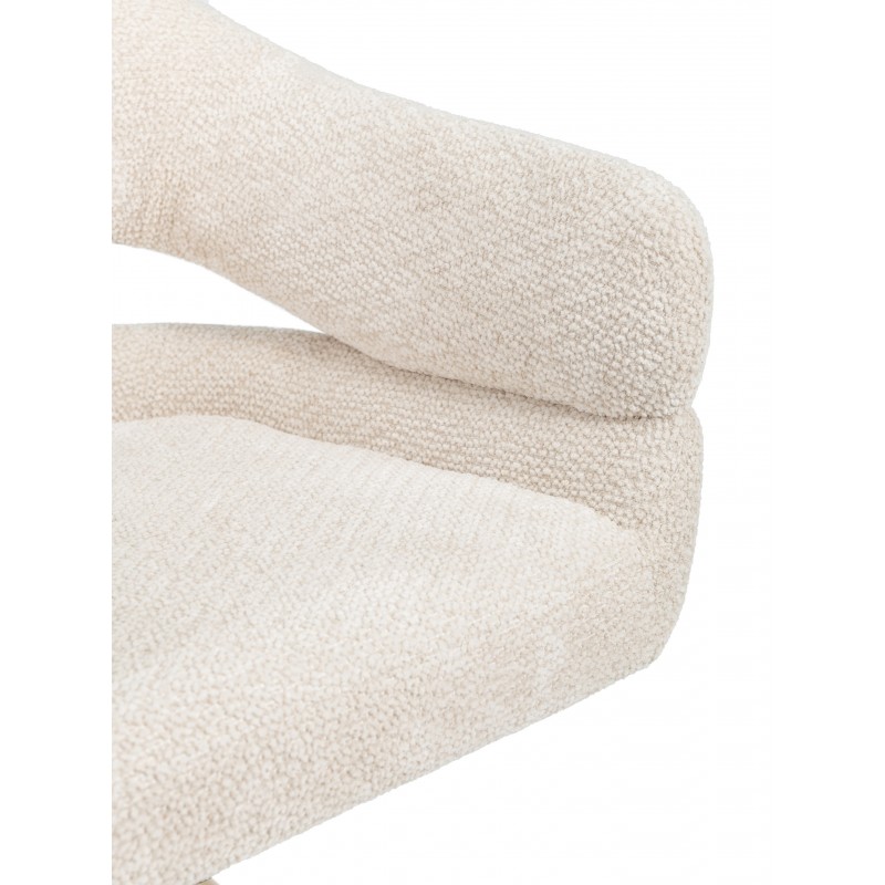 Стілець поворотний R-180 молочна хмара + капучино 
Vetro