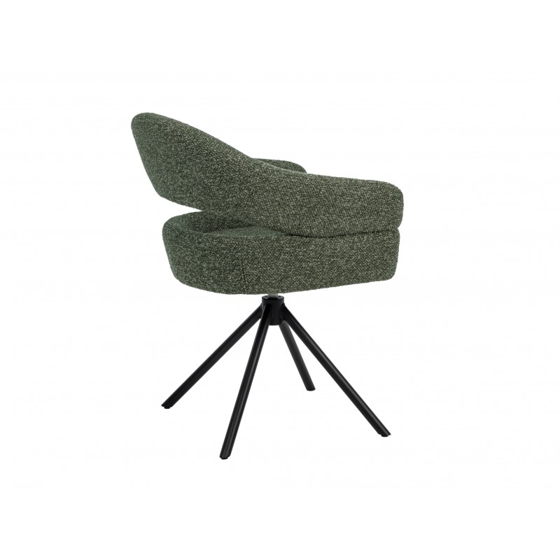 Стілець поворотний R-180 зелений мох + чорний 
Vetro