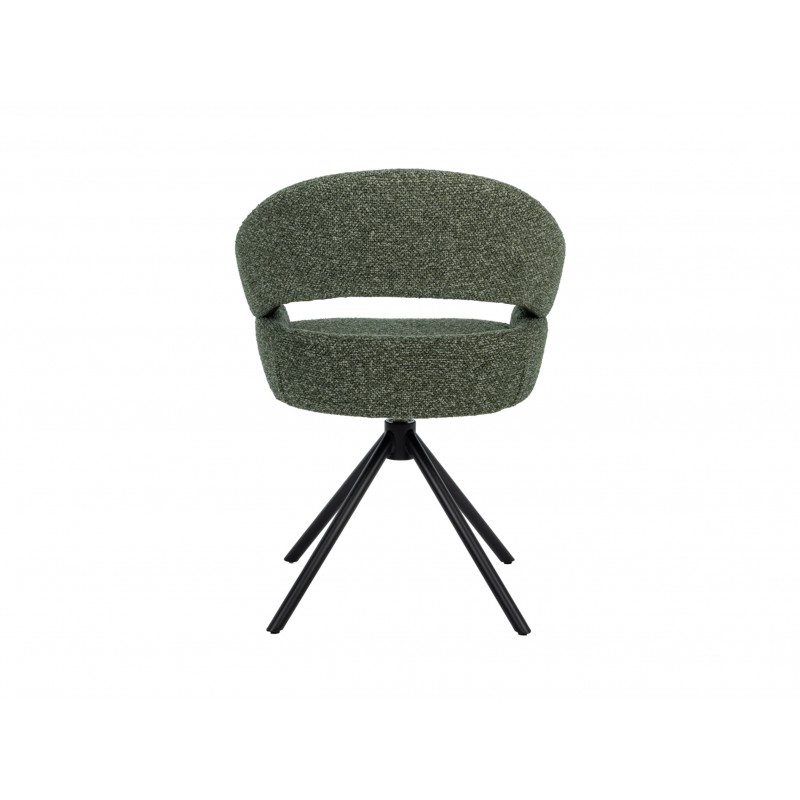 Стілець поворотний R-180 зелений мох + чорний 
Vetro