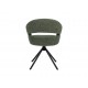 Стілець поворотний R-180 зелений мох + чорний 
Vetro