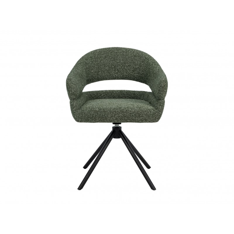 Стілець поворотний R-180 зелений мох + чорний 
Vetro