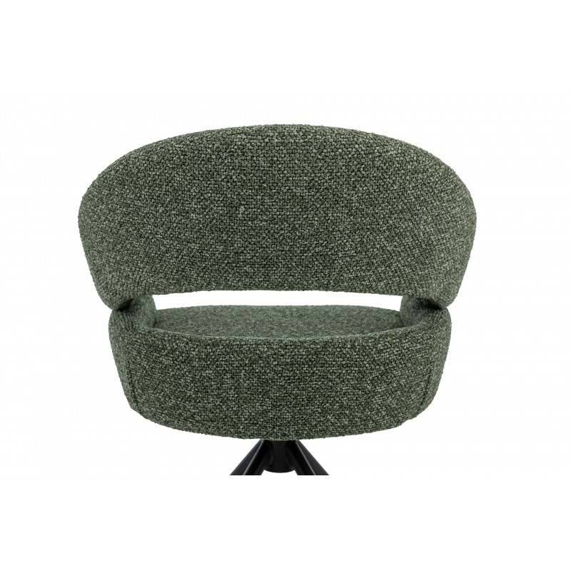 Стілець поворотний R-180 зелений мох + чорний 
Vetro