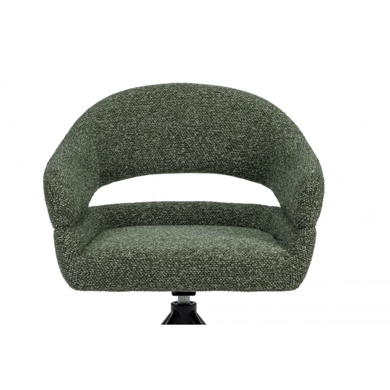 Стілець поворотний R-180 зелений мох + чорний 
Vetro