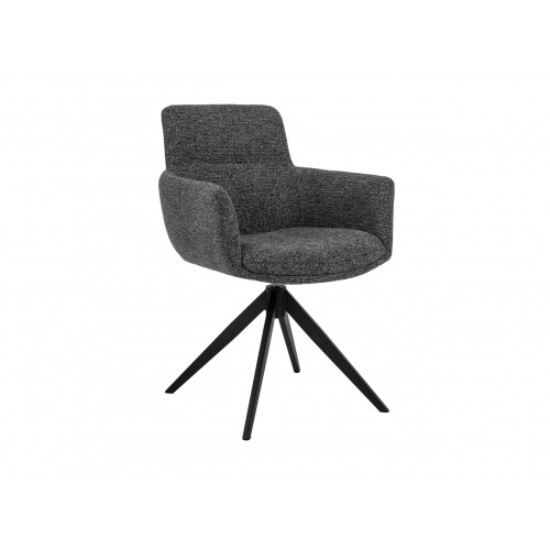 Стілець поворотний R-185 антрацит + чорний 
Vetro