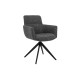 Стілець поворотний R-185 антрацит + чорний 
Vetro