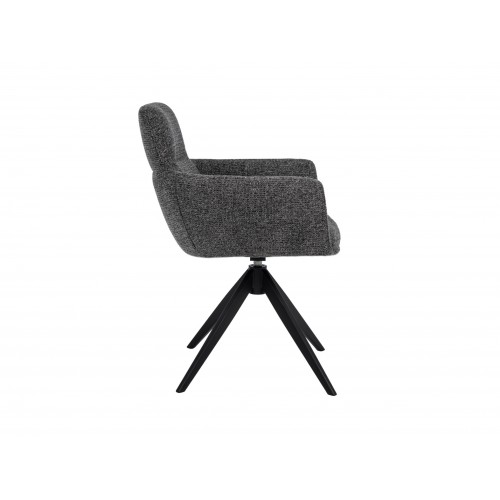 Стілець поворотний R-185 антрацит + чорний 
Vetro