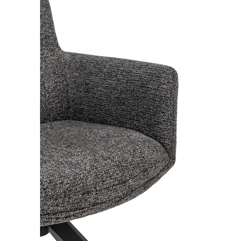 Стілець поворотний R-185 антрацит + чорний 
Vetro