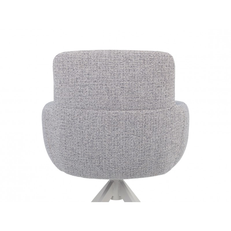 Стілець поворотний R-185 сивий + білий 
Vetro