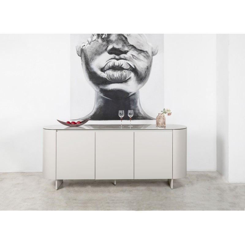 Буфет "Лунаріо" айворі онікс + айворі 
Vetro Mebel