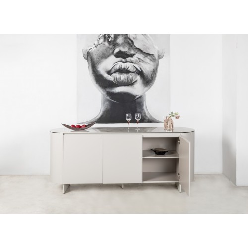 Буфет "Лунаріо" айворі онікс + айворі 
Vetro Mebel