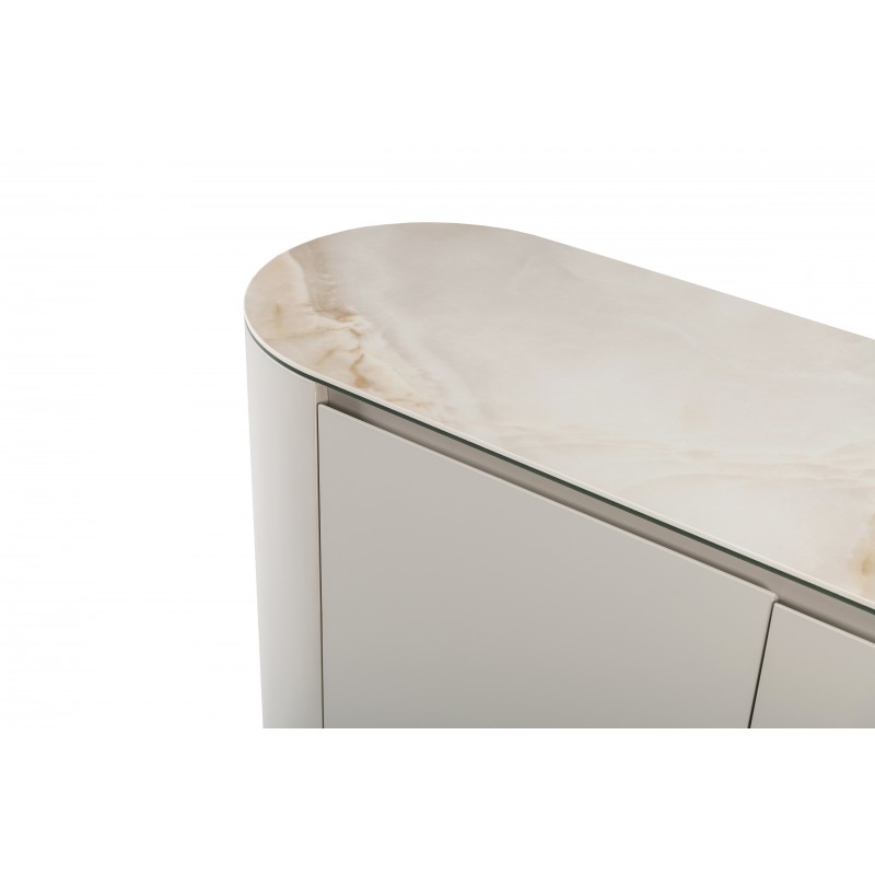 Буфет "Лунаріо" айворі онікс + айворі 
Vetro Mebel