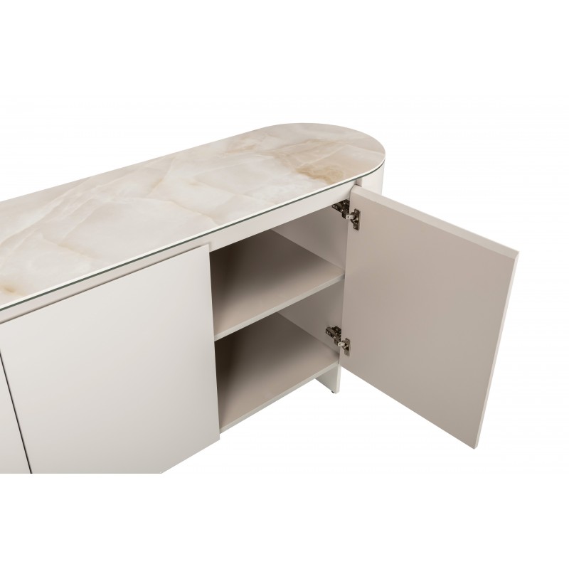 Буфет "Лунаріо" айворі онікс + айворі 
Vetro Mebel