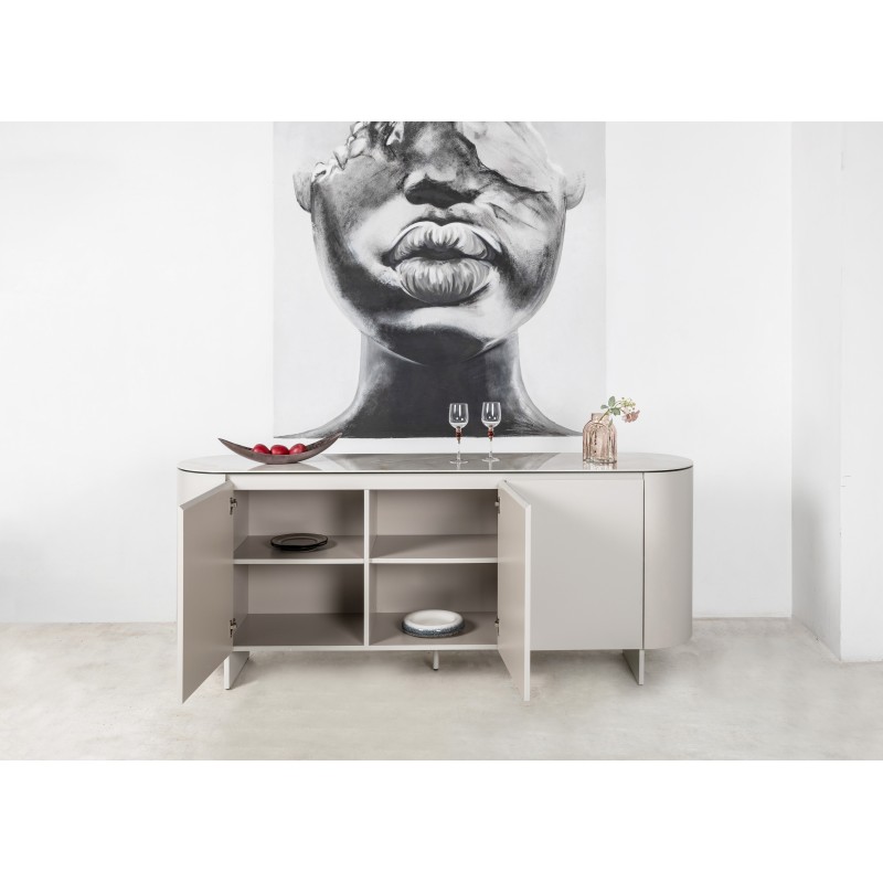 Буфет "Лунаріо" айворі онікс + айворі 
Vetro Mebel