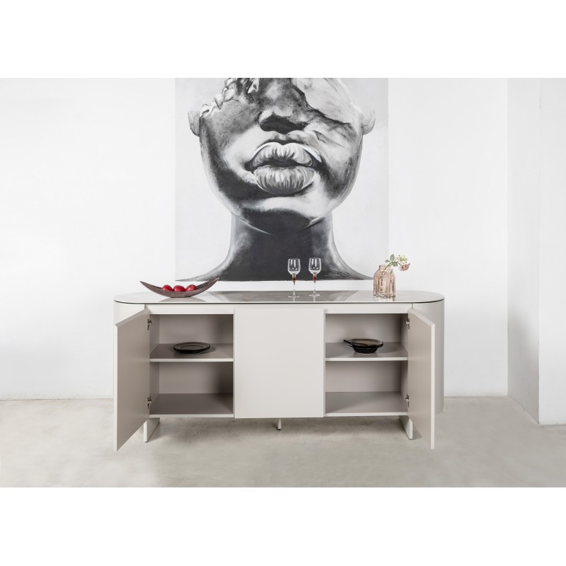 Буфет "Лунаріо" айворі онікс + айворі 
Vetro Mebel