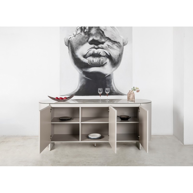 Буфет "Лунаріо" айворі онікс + айворі 
Vetro Mebel