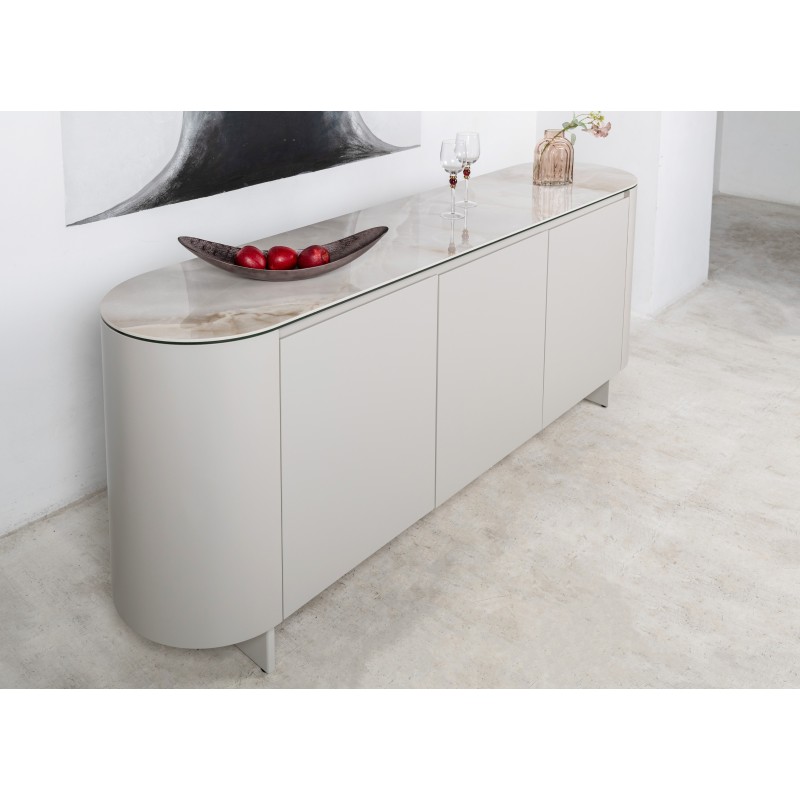 Буфет "Лунаріо" айворі онікс + айворі 
Vetro Mebel