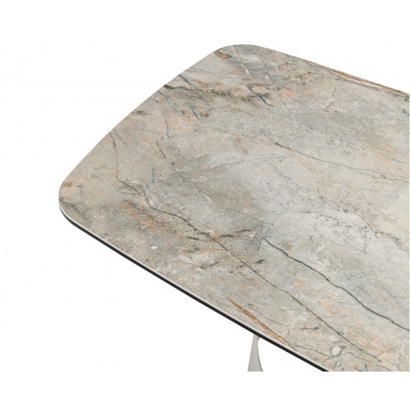 Журнальний стіл "Арно" сілвер рівер + айворі 
Vetro Mebel