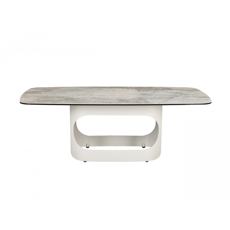 Журнальний стіл "Арно" сілвер рівер + айворі 
Vetro Mebel