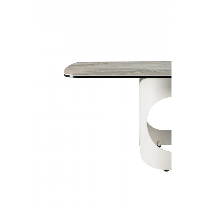 Журнальний стіл "Арно" сілвер рівер + айворі 
Vetro Mebel