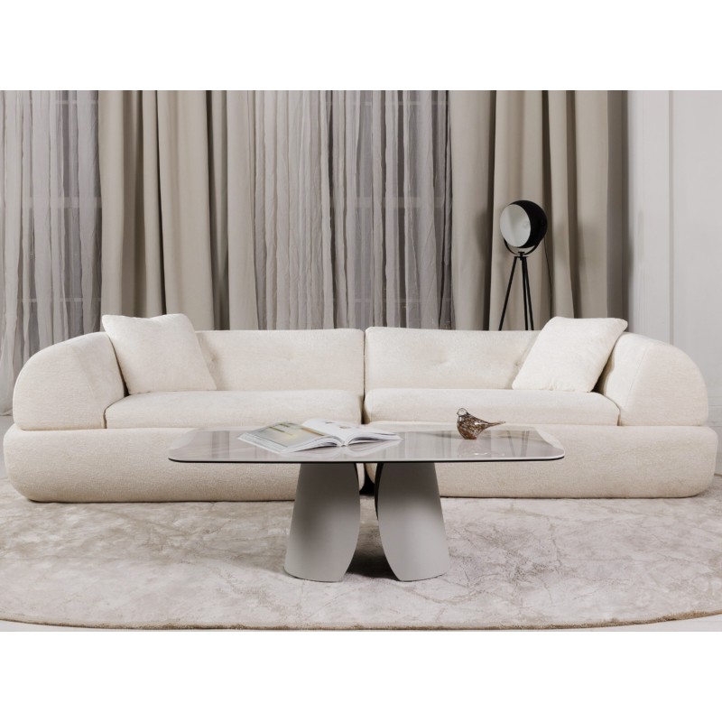 Журнальний стіл "Лунаріо" айворі онікс + айворі 
Vetro