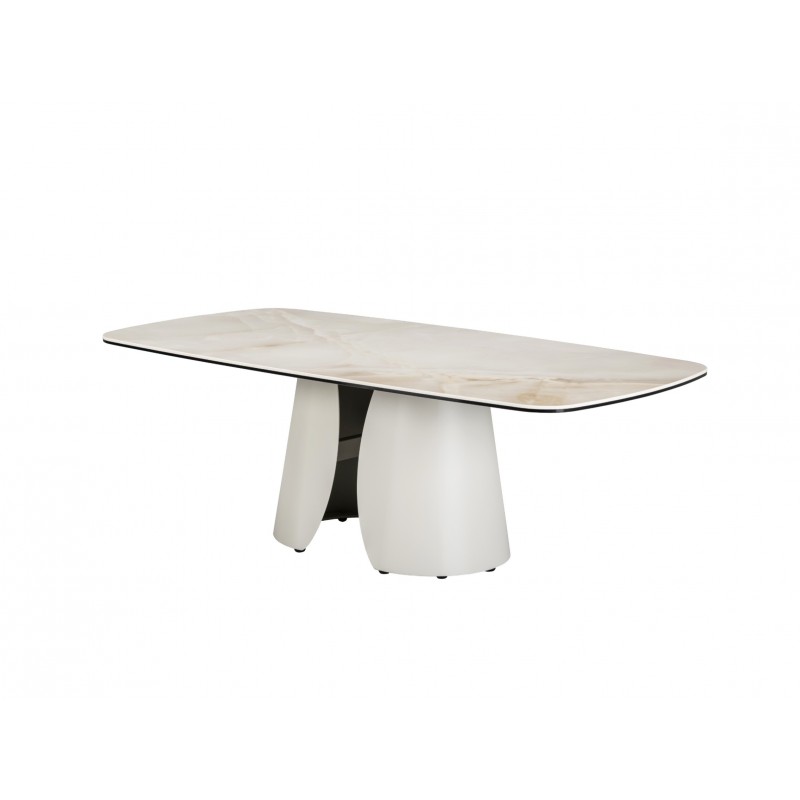 Журнальний стіл "Лунаріо" айворі онікс + айворі 
Vetro