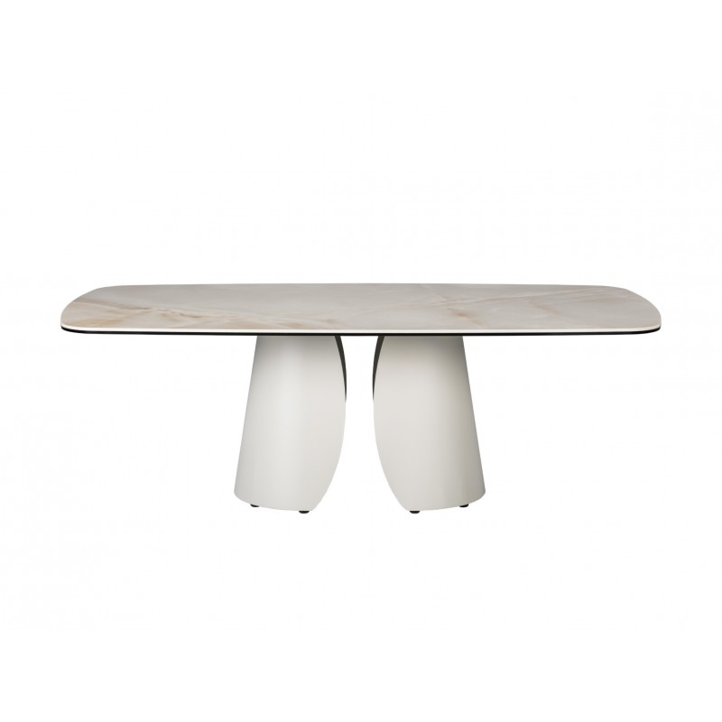 Журнальний стіл "Лунаріо" айворі онікс + айворі 
Vetro