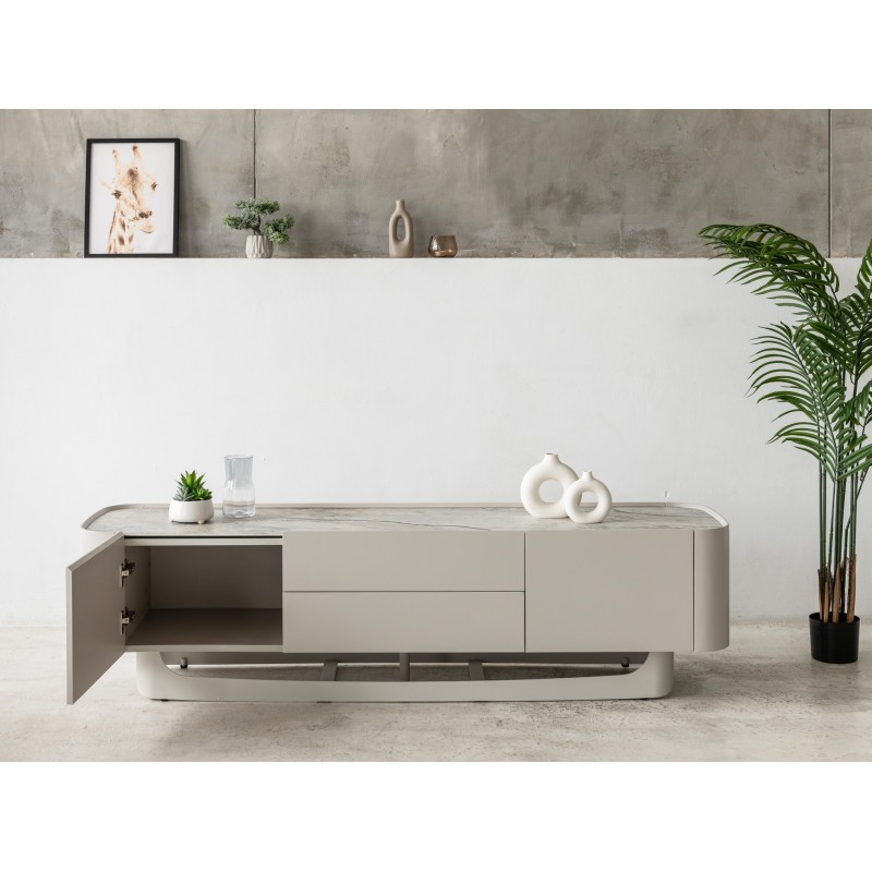 ТВ-тумба "Арно" сілвер рівер + айворі 
Vetro Mebel