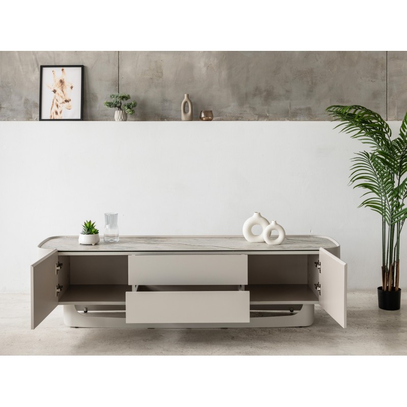 ТВ-тумба "Арно" сілвер рівер + айворі 
Vetro Mebel