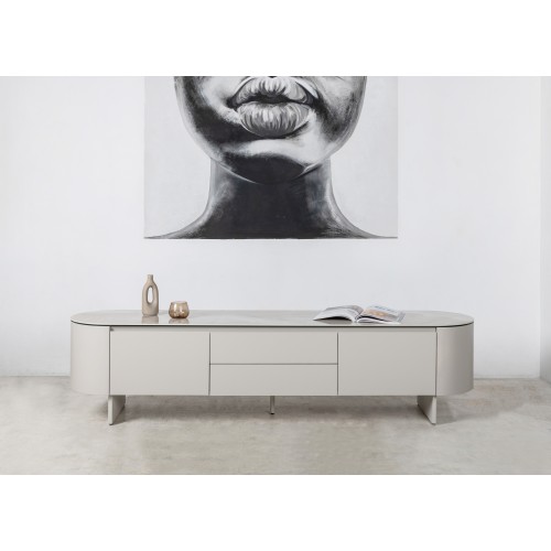 ТВ-тумба "Лунаріо" айворі онікс + айворі 
Vetro Mebel