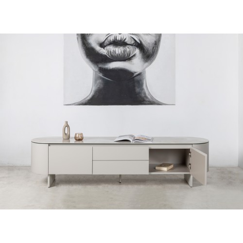 ТВ-тумба "Лунаріо" айворі онікс + айворі 
Vetro Mebel