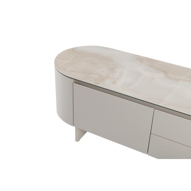 ТВ-тумба "Лунаріо" айворі онікс + айворі 
Vetro Mebel