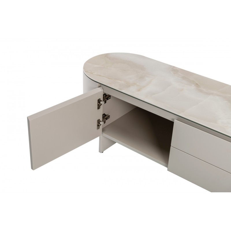 ТВ-тумба "Лунаріо" айворі онікс + айворі 
Vetro Mebel