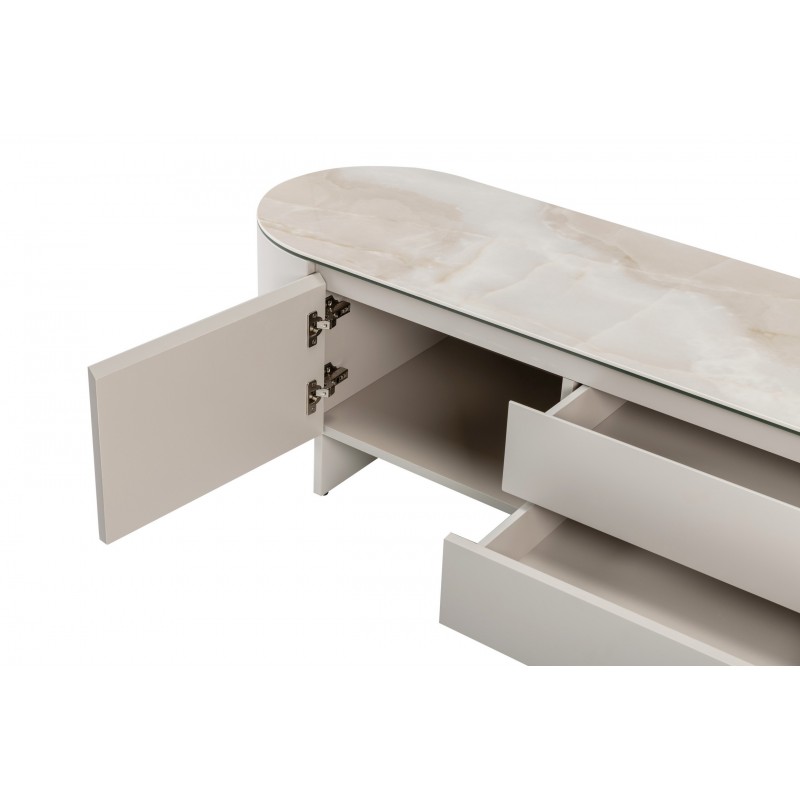 ТВ-тумба "Лунаріо" айворі онікс + айворі 
Vetro Mebel