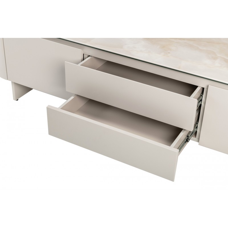 ТВ-тумба "Лунаріо" айворі онікс + айворі 
Vetro Mebel