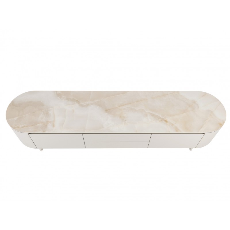 ТВ-тумба "Лунаріо" айворі онікс + айворі 
Vetro Mebel