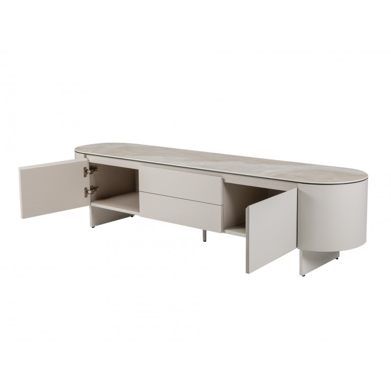 ТВ-тумба "Лунаріо" айворі онікс + айворі 
Vetro Mebel