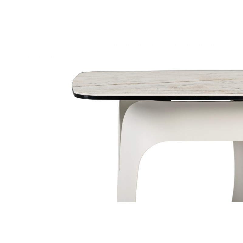 Кавовий стіл "Арно" сілвер рівер + айворі 
Vetro Mebel