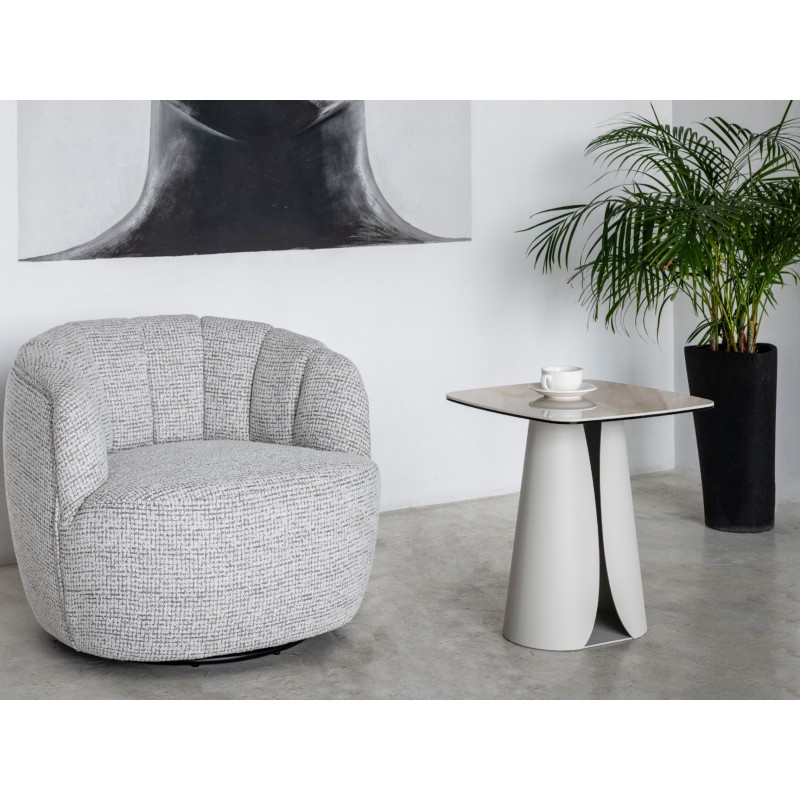 Кавовий стіл "Лунаріо" айворі онікс + айворі 
Vetro Mebel