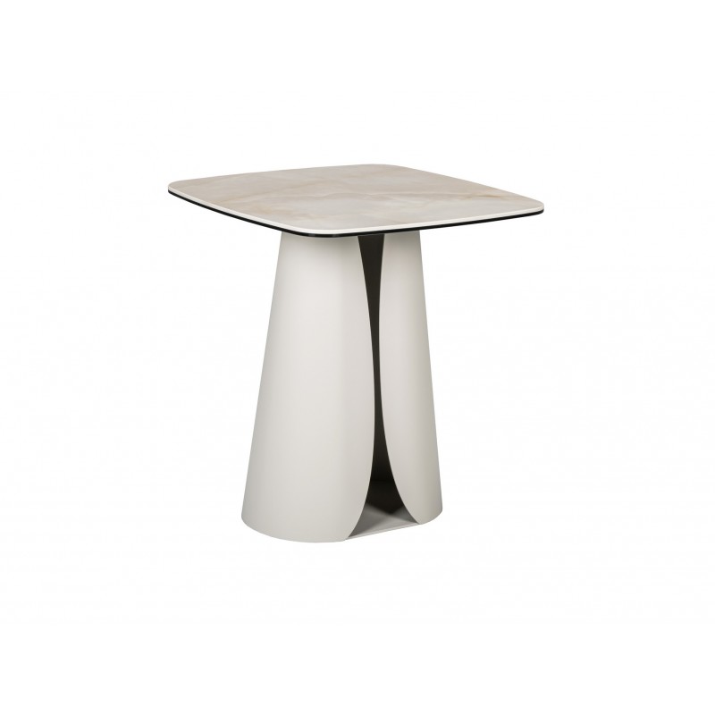 Кавовий стіл "Лунаріо" айворі онікс + айворі 
Vetro Mebel