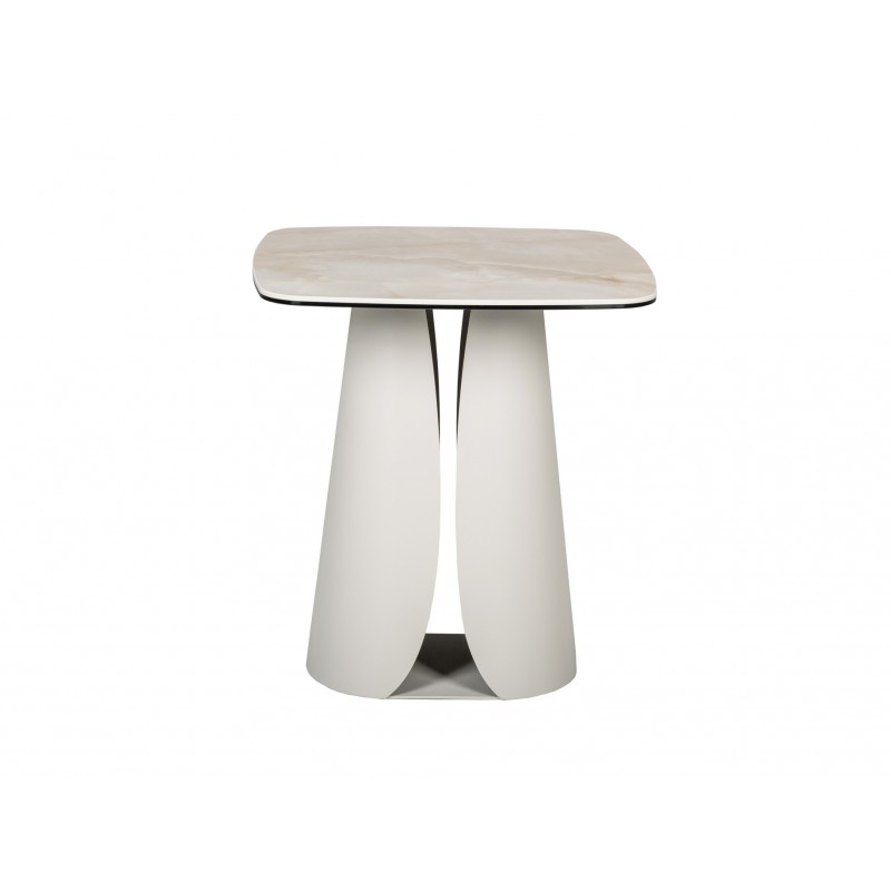 Кавовий стіл "Лунаріо" айворі онікс + айворі 
Vetro Mebel