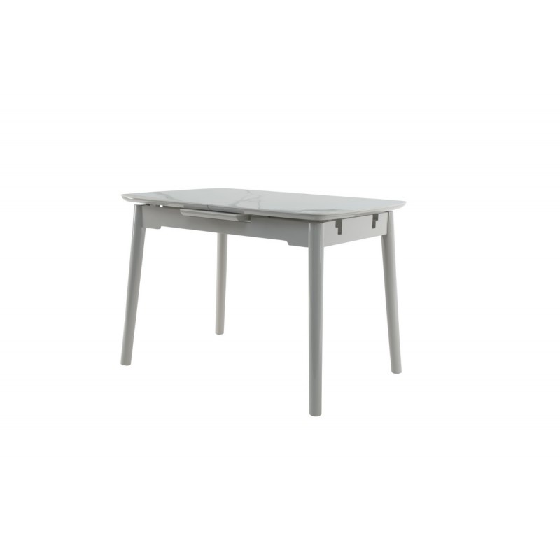 Керамічний стіл TM-84 каса вайт + сірий Vetro Mebel